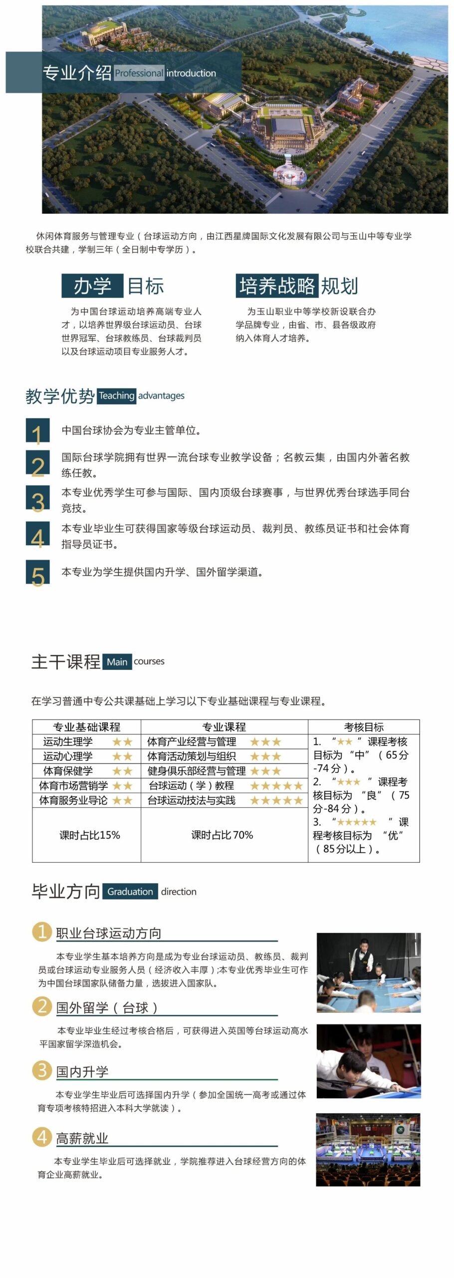 国际台球学员招生海报