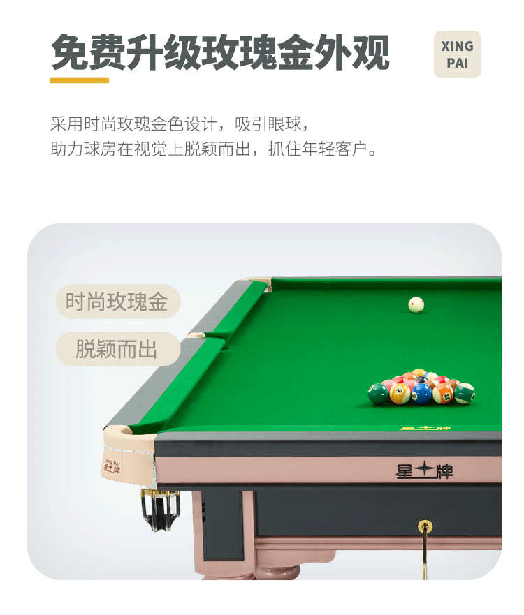 星牌中式台球桌C17锋芒型号